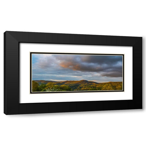 Cashiers Clouds Pano Black Modern Wood Framed Art Print with Double Matting by Malone, Will