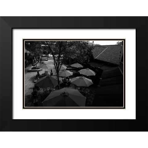 Lunch Black Modern Wood Framed Art Print with Double Matting by Malone, Will