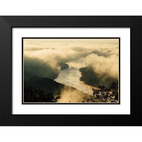 Golden Morning 2 Black Modern Wood Framed Art Print with Double Matting by Malone, Will