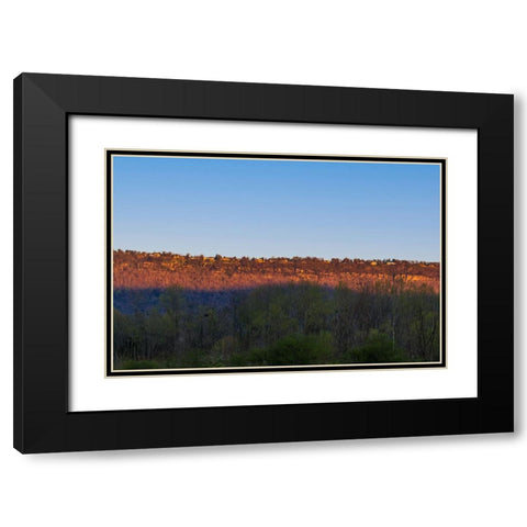 Sunset Lookout Valley Black Modern Wood Framed Art Print with Double Matting by Malone, Will