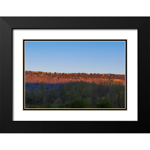 Sunset Lookout Valley Black Modern Wood Framed Art Print with Double Matting by Malone, Will