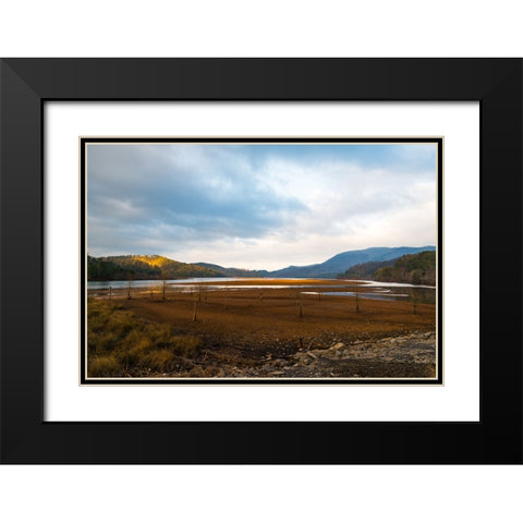 Dried Out Black Modern Wood Framed Art Print with Double Matting by Malone, Will