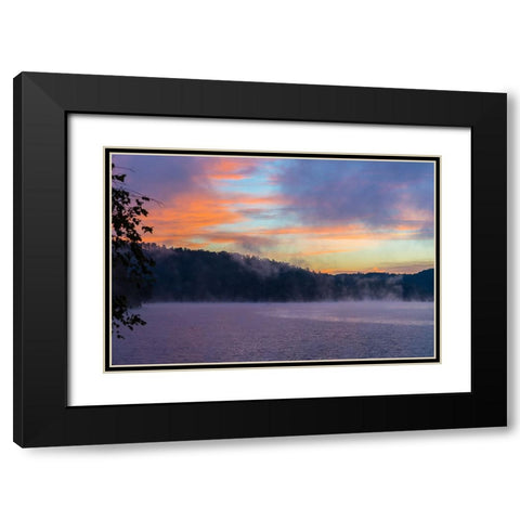 Fishermen 2 Black Modern Wood Framed Art Print with Double Matting by Malone, Will