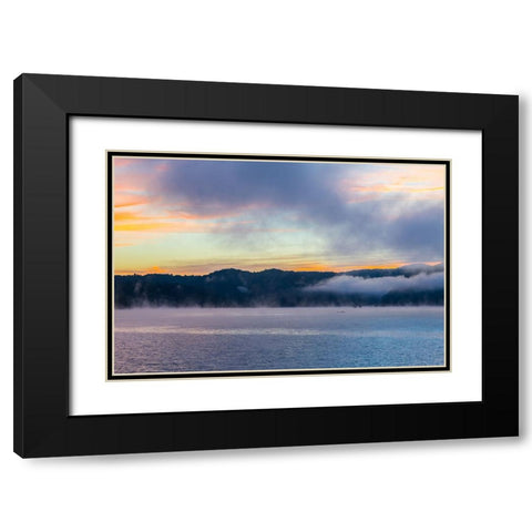 Rain on Me Black Modern Wood Framed Art Print with Double Matting by Malone, Will