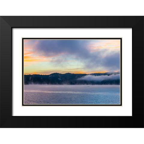 Rain on Me Black Modern Wood Framed Art Print with Double Matting by Malone, Will