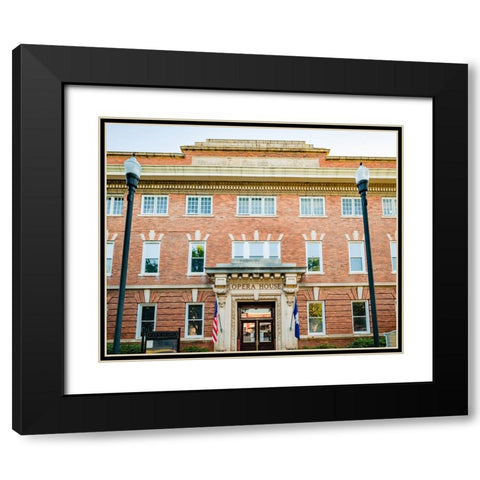 Opera House 3 Black Modern Wood Framed Art Print with Double Matting by Malone, Will