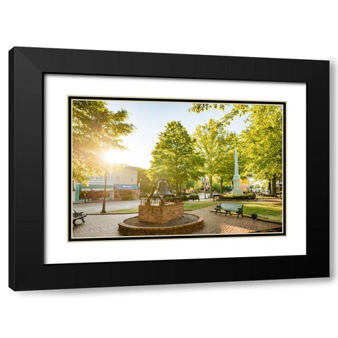 Abbeville Spring Black Modern Wood Framed Art Print with Double Matting by Malone, Will