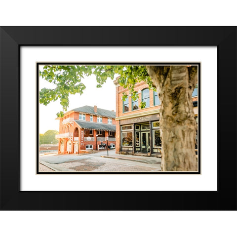 Hotel Black Modern Wood Framed Art Print with Double Matting by Malone, Will