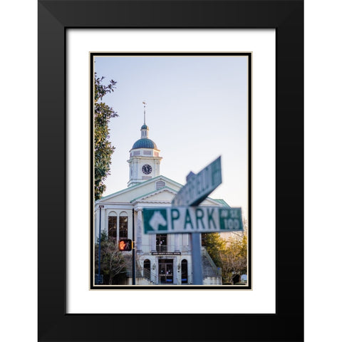 Park Street 2 Black Modern Wood Framed Art Print with Double Matting by Malone, Will