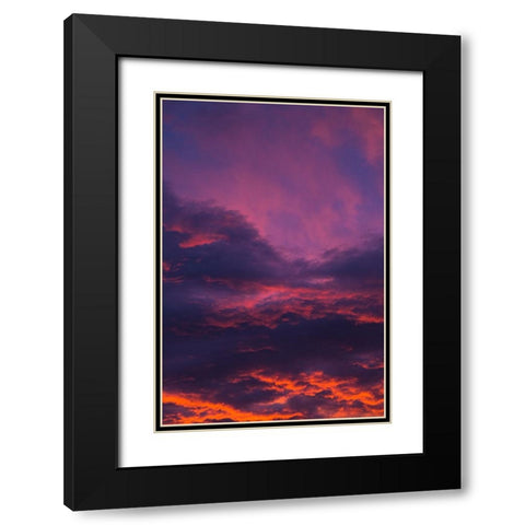 Beaufort Sky Black Modern Wood Framed Art Print with Double Matting by Malone, Will