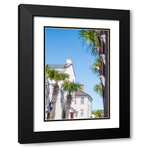 Downtown Beaufort 6 Black Modern Wood Framed Art Print with Double Matting by Malone, Will