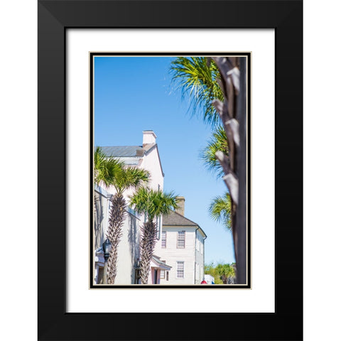 Downtown Beaufort 6 Black Modern Wood Framed Art Print with Double Matting by Malone, Will