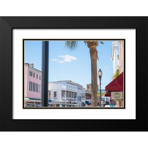 Downtown Beaufort 7 Black Modern Wood Framed Art Print with Double Matting by Malone, Will