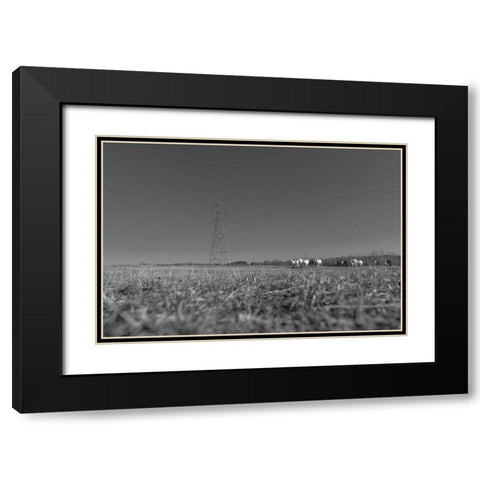Here They Come Black Modern Wood Framed Art Print with Double Matting by Malone, Will