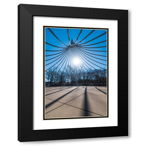Cancer Survivor Park Black Modern Wood Framed Art Print with Double Matting by Malone, Will