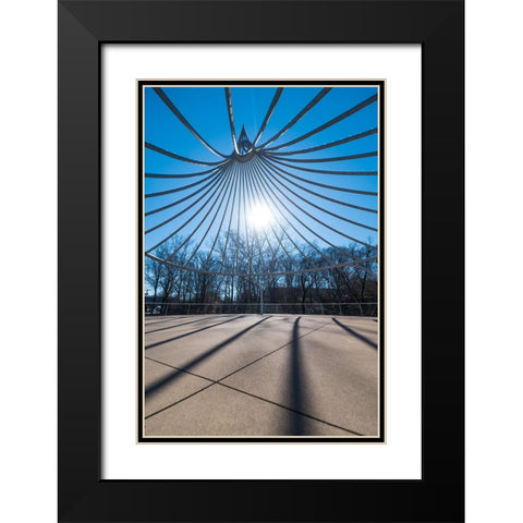 Cancer Survivor Park Black Modern Wood Framed Art Print with Double Matting by Malone, Will