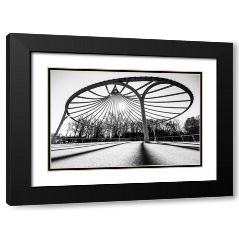 Cancer Survivor Park 2 BW Black Modern Wood Framed Art Print with Double Matting by Malone, Will