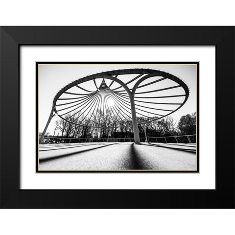 Cancer Survivor Park 2 BW Black Modern Wood Framed Art Print with Double Matting by Malone, Will