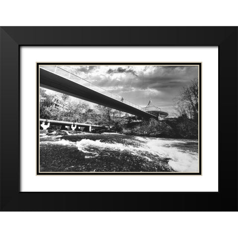 Cancer Survivor Park 3 BW Black Modern Wood Framed Art Print with Double Matting by Malone, Will