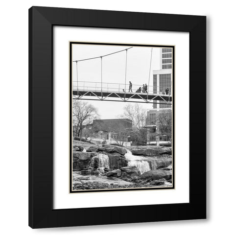 Falls Park Audience 2 Black Modern Wood Framed Art Print with Double Matting by Malone, Will