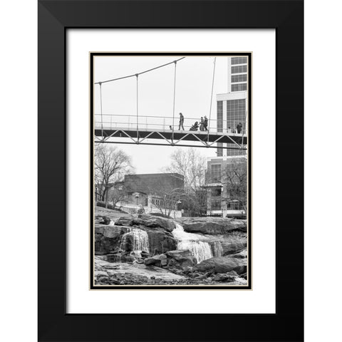 Falls Park Audience 2 Black Modern Wood Framed Art Print with Double Matting by Malone, Will