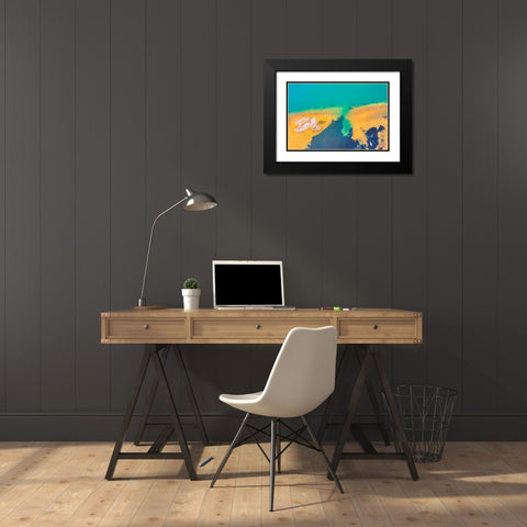 Savannah 4 Black Modern Wood Framed Art Print with Double Matting by Malone, Will