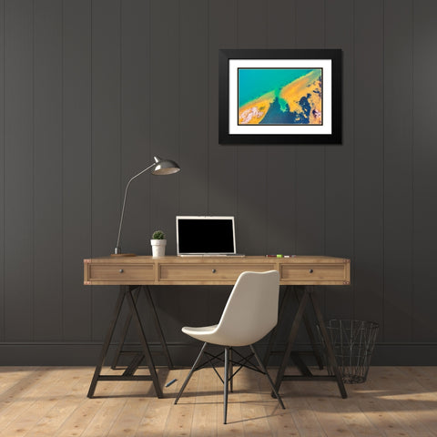 Savannah 5 Black Modern Wood Framed Art Print with Double Matting by Malone, Will