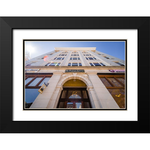 Business Exchange 4 Black Modern Wood Framed Art Print with Double Matting by Malone, Will