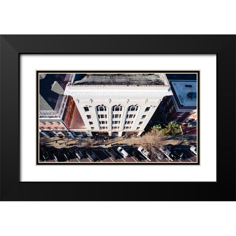 Business Exchange Above 2 Black Modern Wood Framed Art Print with Double Matting by Malone, Will
