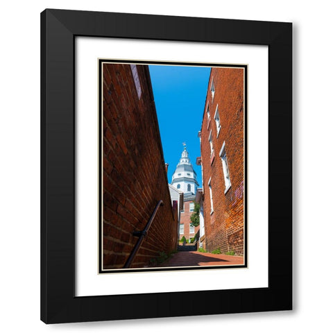 Capital Alley Vertical Black Modern Wood Framed Art Print with Double Matting by Malone, Will