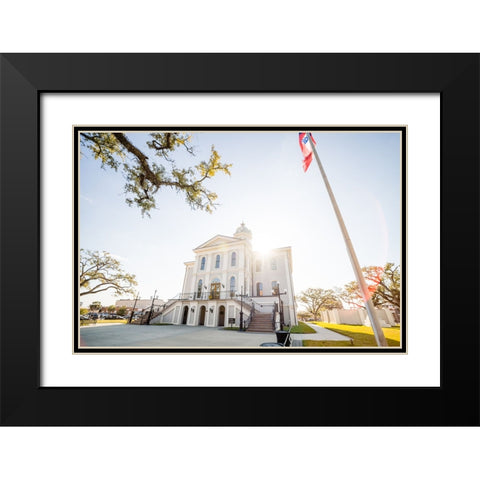 Courthouse 4 Black Modern Wood Framed Art Print with Double Matting by Malone, Will