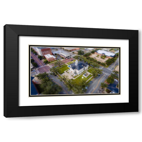 Courthouse 7 Black Modern Wood Framed Art Print with Double Matting by Malone, Will