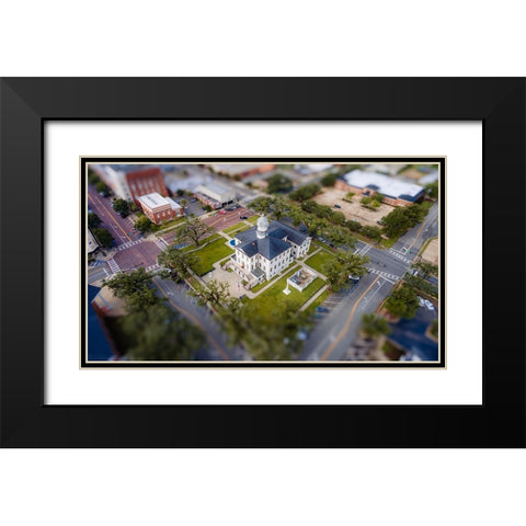 Courthouse 7 Black Modern Wood Framed Art Print with Double Matting by Malone, Will