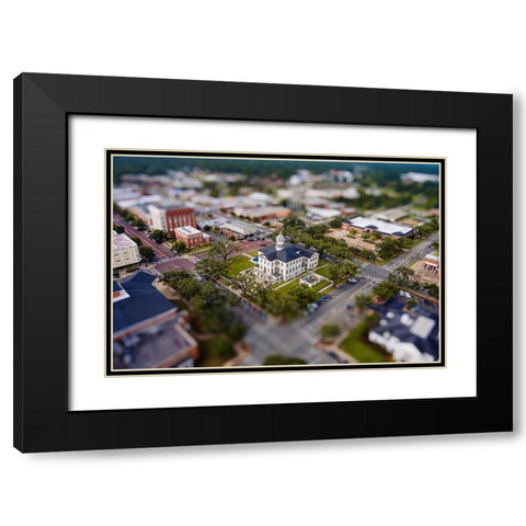 Courthouse 8 Black Modern Wood Framed Art Print with Double Matting by Malone, Will