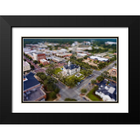 Courthouse 8 Black Modern Wood Framed Art Print with Double Matting by Malone, Will