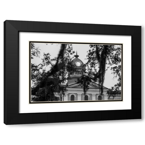 Courthouse Morning 3 Black Modern Wood Framed Art Print with Double Matting by Malone, Will