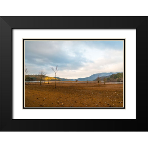 Dried Out 2 Black Modern Wood Framed Art Print with Double Matting by Malone, Will