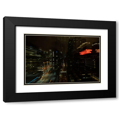 Gotham 2 Black Modern Wood Framed Art Print with Double Matting by Malone, Will