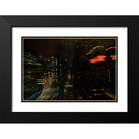 Gotham 2 Black Modern Wood Framed Art Print with Double Matting by Malone, Will