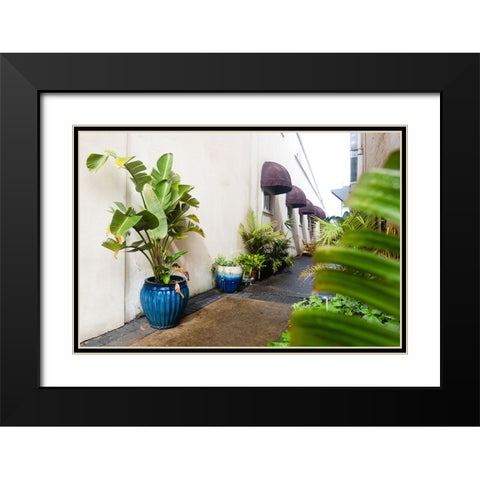 Green Alley Black Modern Wood Framed Art Print with Double Matting by Malone, Will