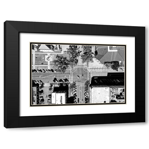 Hustle Black Modern Wood Framed Art Print with Double Matting by Malone, Will