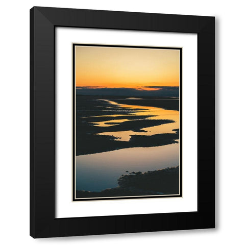 Magic Tide Pools Black Modern Wood Framed Art Print with Double Matting by Malone, Will