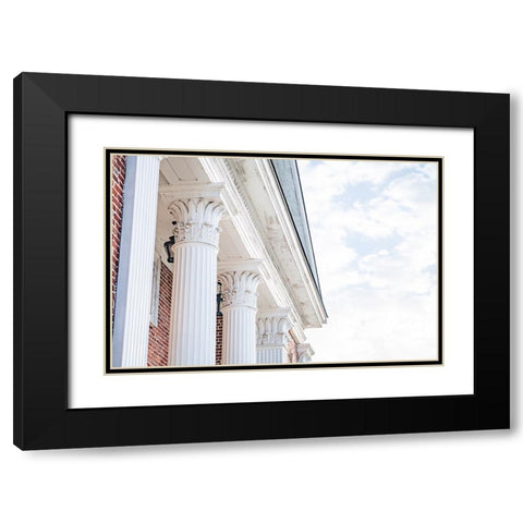 Pelzer Columns Black Modern Wood Framed Art Print with Double Matting by Malone, Will