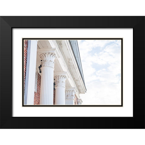 Pelzer Columns Black Modern Wood Framed Art Print with Double Matting by Malone, Will