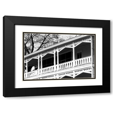 Smythe House 2 Black Modern Wood Framed Art Print with Double Matting by Malone, Will