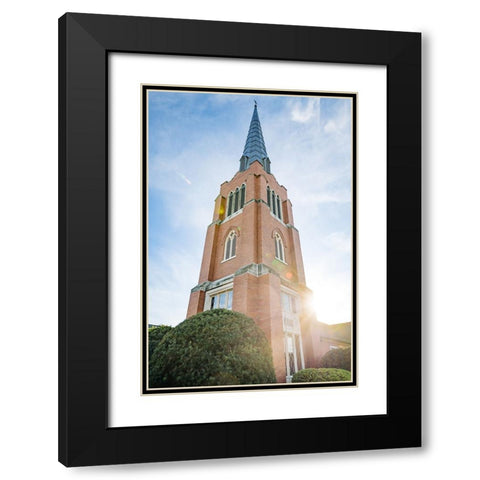 Steeple Black Modern Wood Framed Art Print with Double Matting by Malone, Will