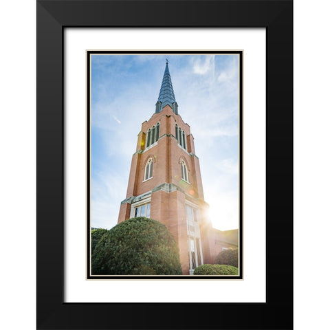 Steeple Black Modern Wood Framed Art Print with Double Matting by Malone, Will