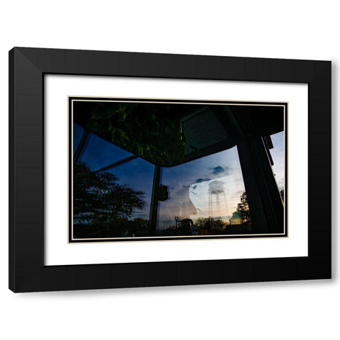 Thomasville Reflection Black Modern Wood Framed Art Print with Double Matting by Malone, Will