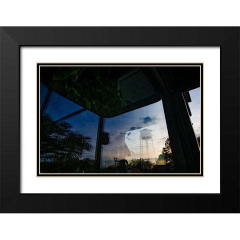 Thomasville Reflection Black Modern Wood Framed Art Print with Double Matting by Malone, Will