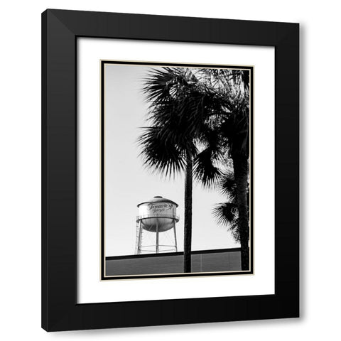 Thomasville Watertower 2 Black Modern Wood Framed Art Print with Double Matting by Malone, Will